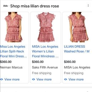 NWT misa Lillian dress size S
